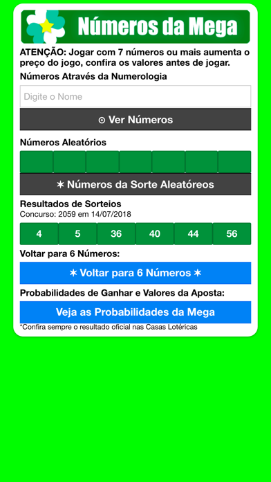 Screenshot #3 pour Números da Megasena