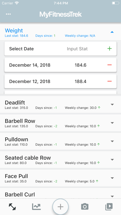 MyFitnessTrek app screenshot 2