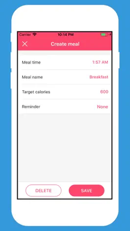 Game screenshot Calories Planner apk