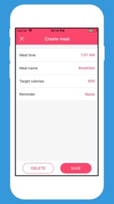 Calories Planner screenshot