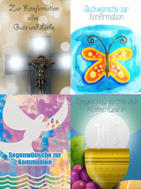 Grüße Kommunion & Konfirmation