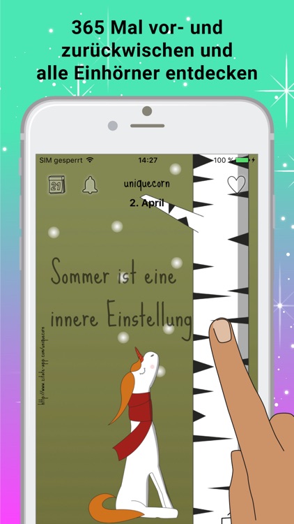 Uniquecorn - sags mit Glitter!