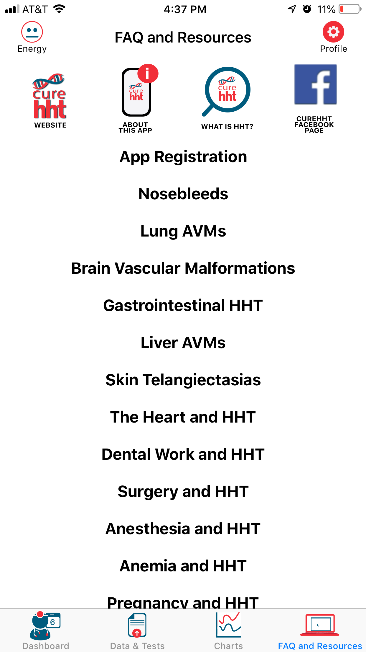 My HHT Tracker screenshot 5