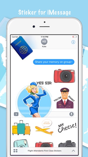 Flight Attendants First Class Stickers(圖3)-速報App