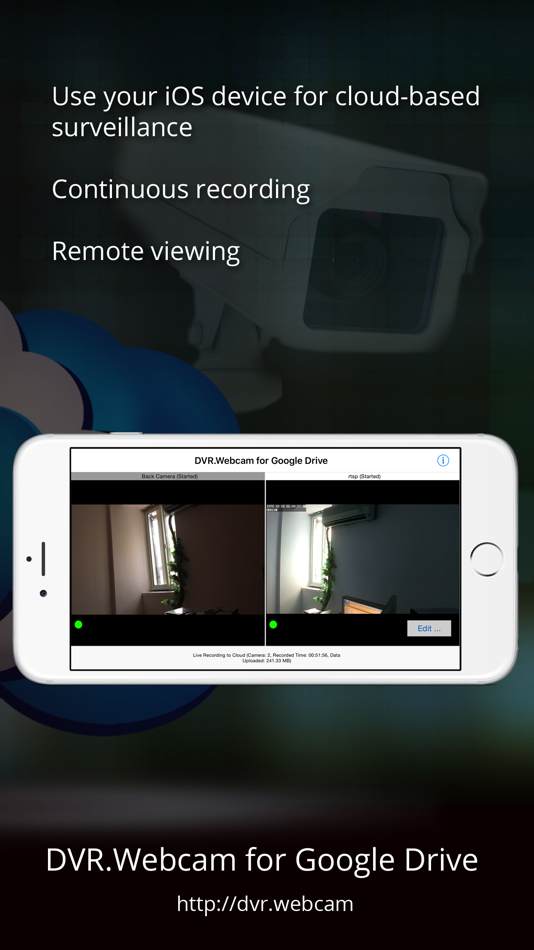 DVR.Webcam for Google Drive - 2.7.1 - (iOS)