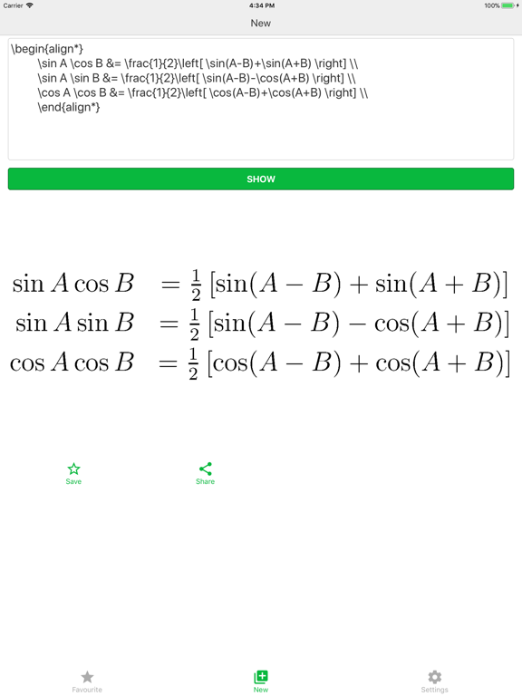 Screenshot #3 for Formula Box (LaTeX)