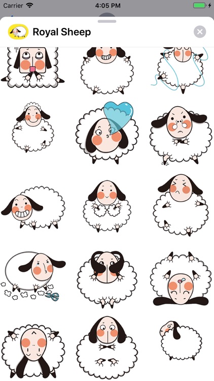 Royal Sheep Animated Stickers