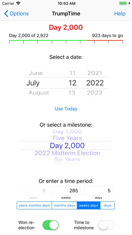 TrumpTime Date Calculator screenshot-4