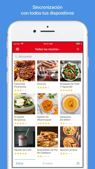 Captura de pantalla de Gestor De Recetas Paprika 3 en iPhone 1