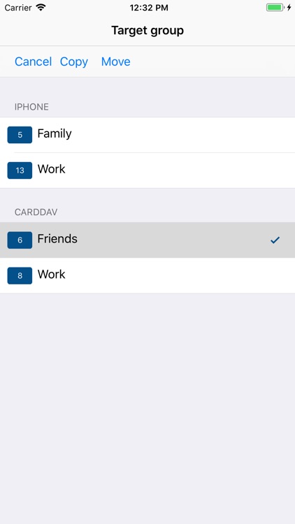 iContacts: Group Contacts