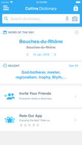 Collins Dictionary & Thesaurus screenshot