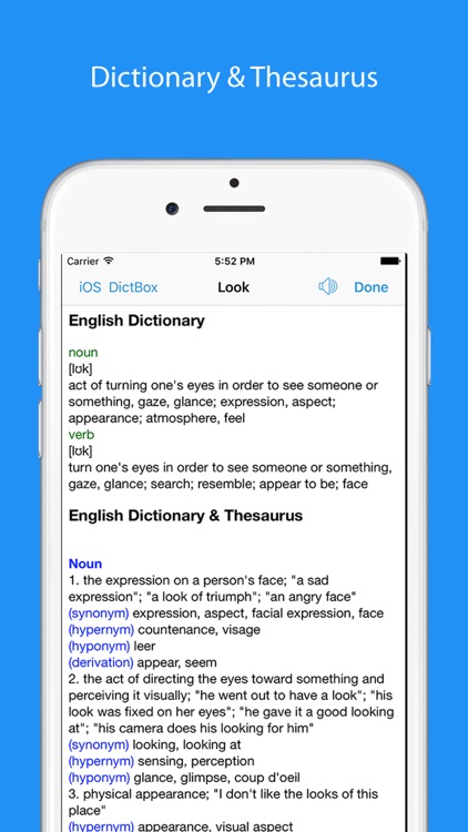English Sentences & Dictionary