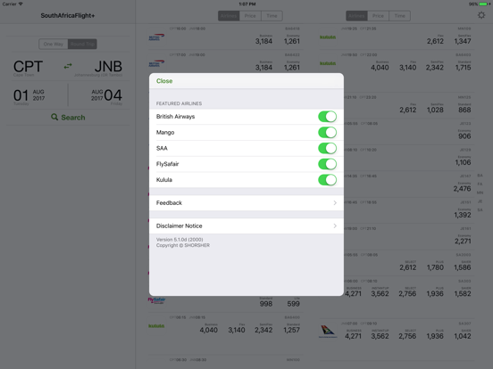 Screenshot #5 pour South Africa Flight