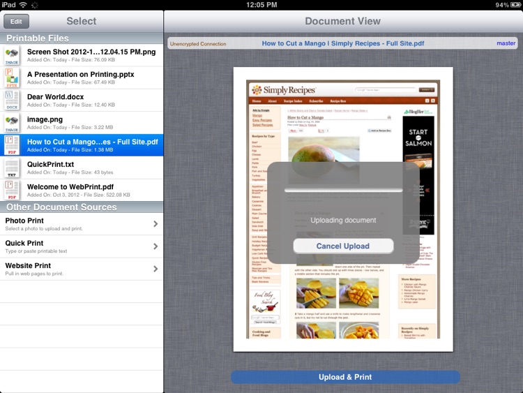WebPrint for Print Manager