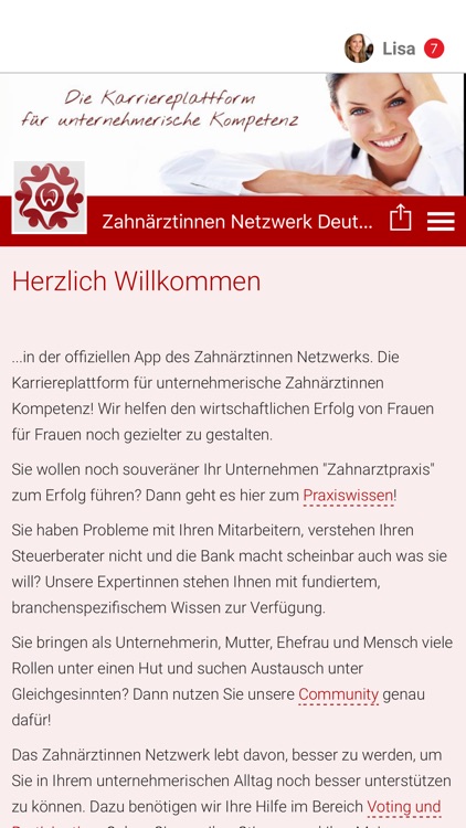 Zahnärztinnen Netzwerk