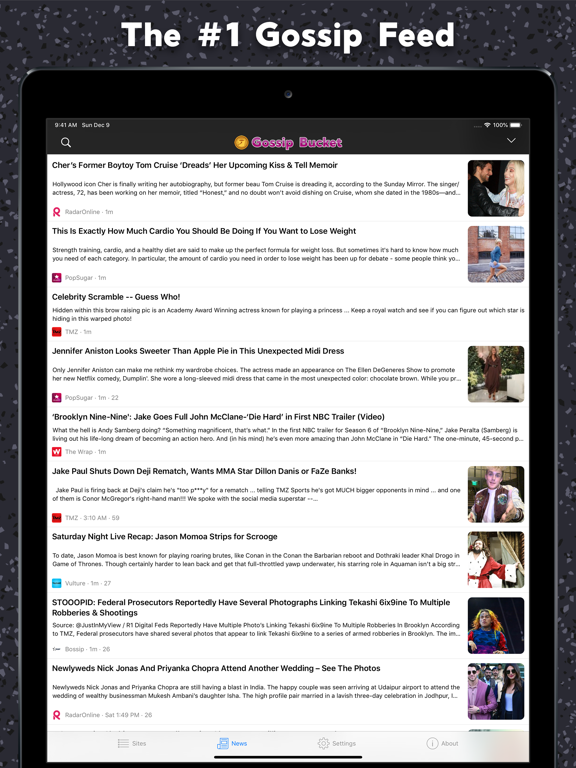 Screenshot #4 pour Gossip Bucket Celebrity News
