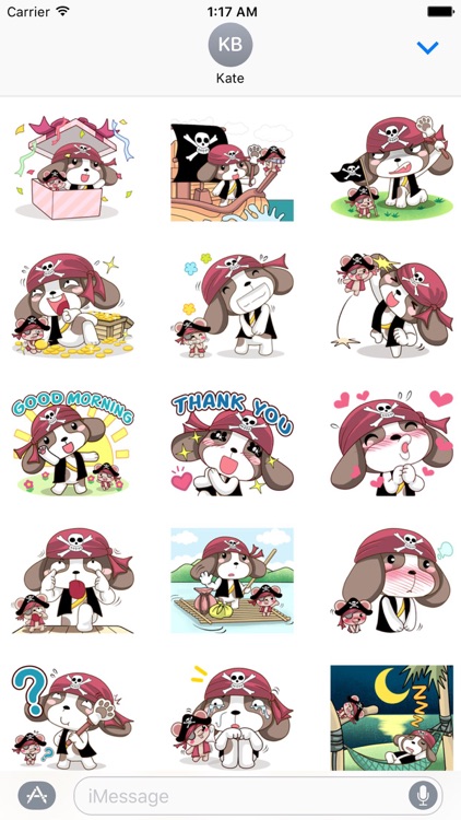 Beagle Dog Cute Pirate Sticker