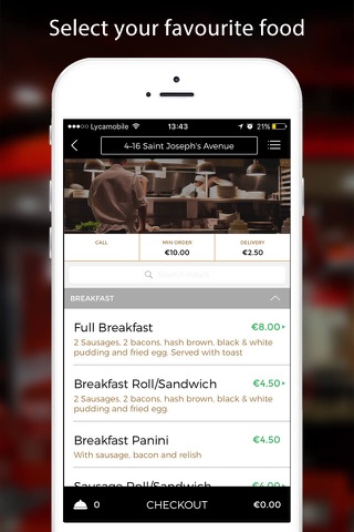Quick Chicken App - náhled