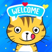 Animated CAT HEADS Stickers
