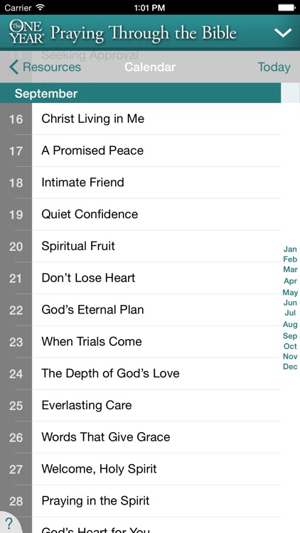 One Year® Praying Thru the Bible Devo