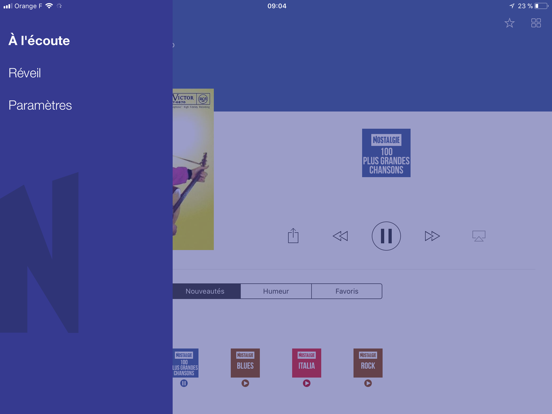 Nostalgie Liban iPad screenshot 6 - Music app