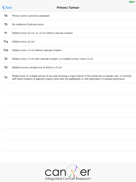 Screenshot #6 pour Liver Cancer TNM Staging Tool