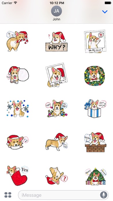 Corgi Christmas Stickers screenshot 4