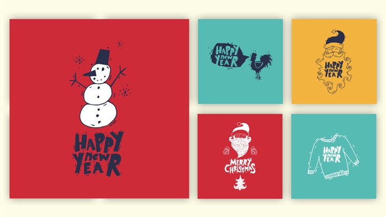 Merry Christmas Greets Sticker