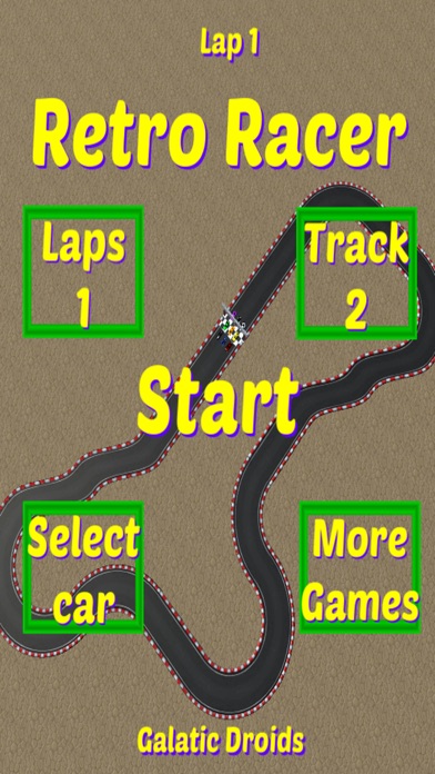 Retro Racer arcade race game screenshot