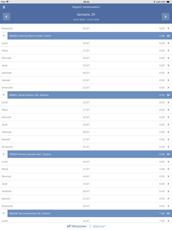 Screenshot #4 pour Manpower WebTime