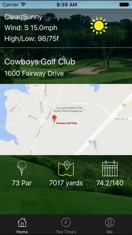 Game screenshot Cowboys Golf Club Tee Times apk