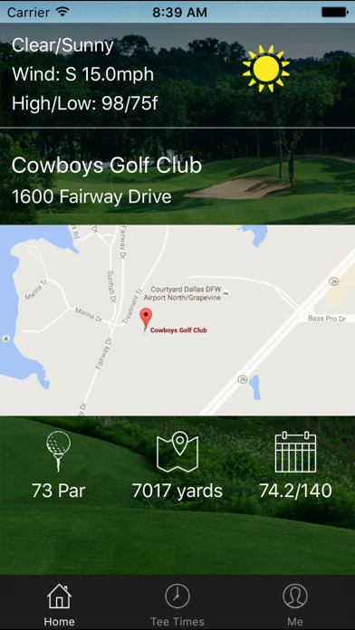 Screenshot #2 pour Cowboys Golf Club Tee Times