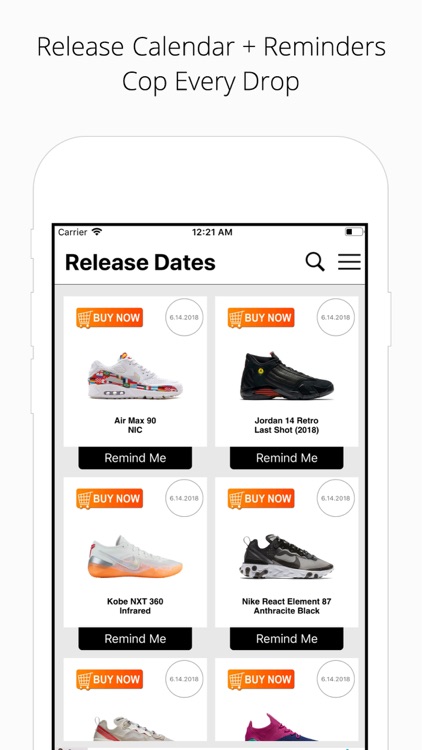 Sneaker Riot - Release Dates