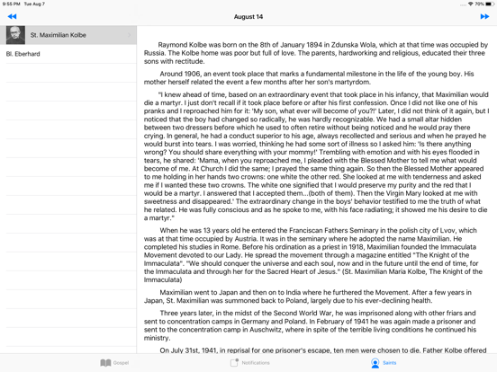 Screenshot #5 pour Daily Gospel and Saints