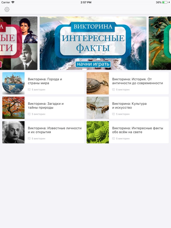 Викторины и Головоломки IQ на iPad