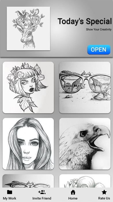 Screenshot #1 pour Idées d'art au crayon