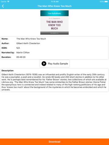 Mysteries & Thriller Audiobook - náhled