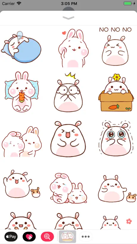 Bunny Couple Animated Stickers