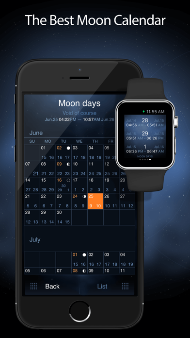 Deluxe Moon Pro - Moon Phases Calendar Screenshot 3