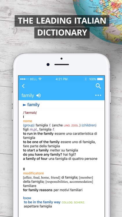 Oxford Italian Dictionary 2017 screenshot-0