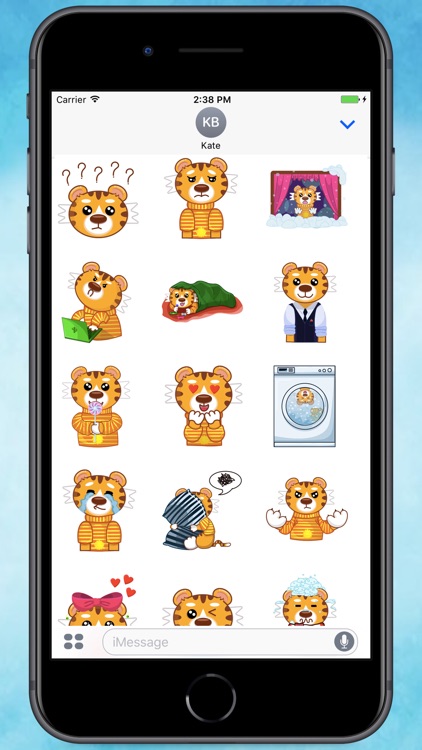 Cutie Tiger Stickers
