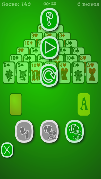 Classic Pyramid Solitaire UN screenshot 2