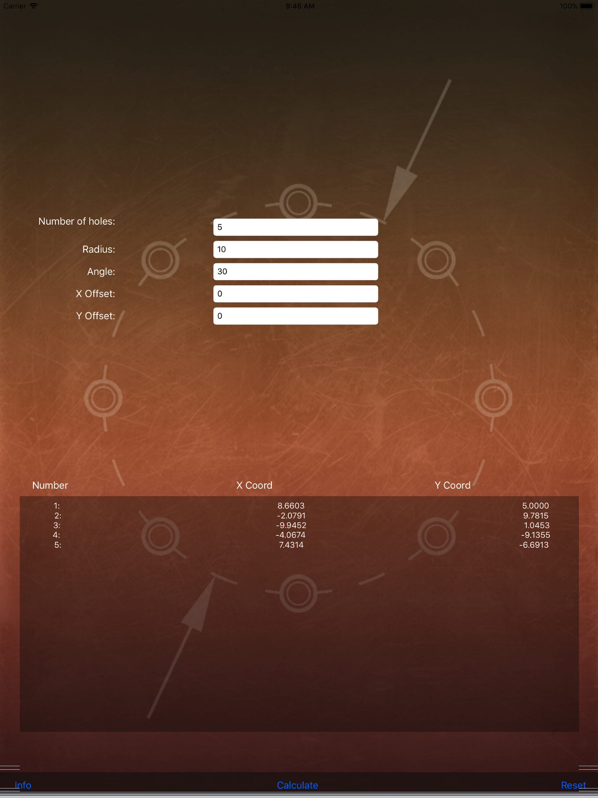 Bolt Hole Circle Calc Lite