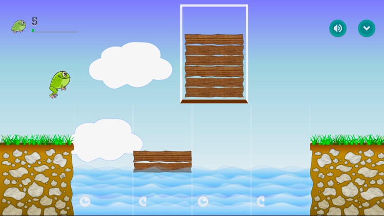 Frog on a log in a bog