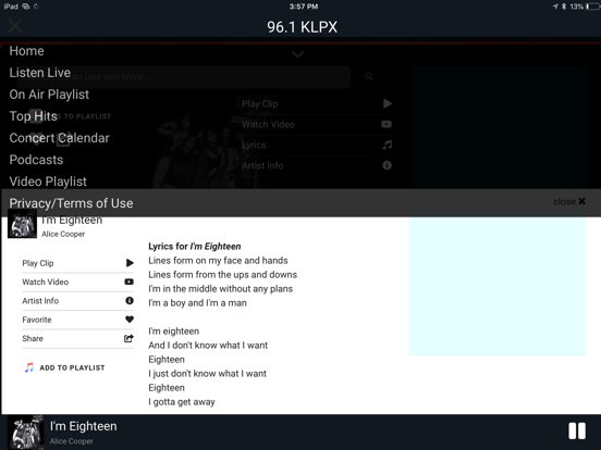 Screenshot #6 pour KLPX 96.1