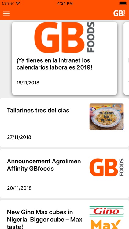 Gbfoods News