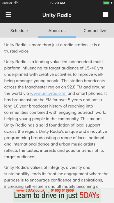 Screenshot #2 pour Unity Radio