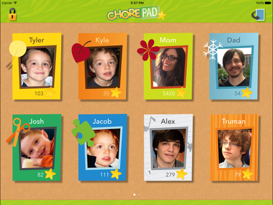 Screenshot #2 for Chore Pad: Chores & Rewards, Beautifully Themed