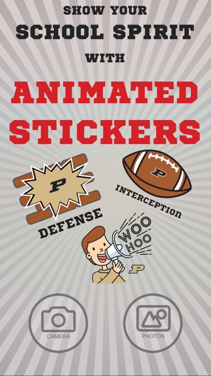 Purdue Animated Selfie Stikis