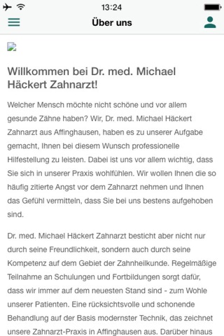 Dr. M. Häckert Zahnarztpraxis screenshot 2